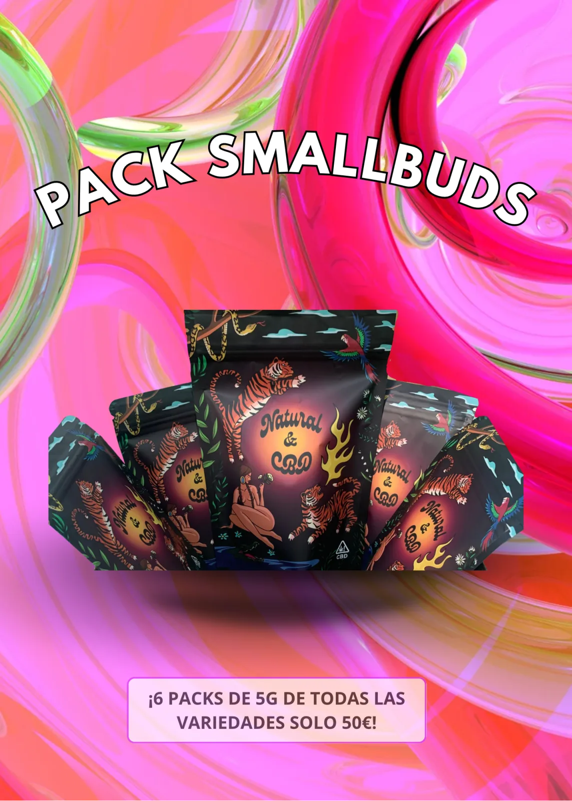 Packs Small Buds Mix 50G (Ofertas & Packs De CBD) - Natural CBD Lleida